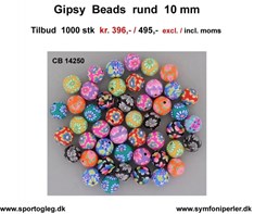 Gipsy Beads Rund 10 mm