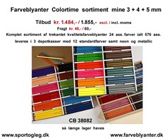 Farveblyanter Colortime  Sortiment  576 ass. Tilbud